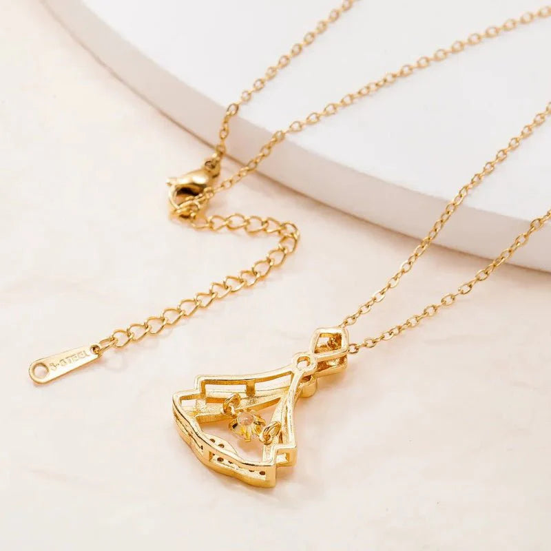 Rhinestone Pendant Necklace for Women | Elegant Sparkling Fashion Jewelry