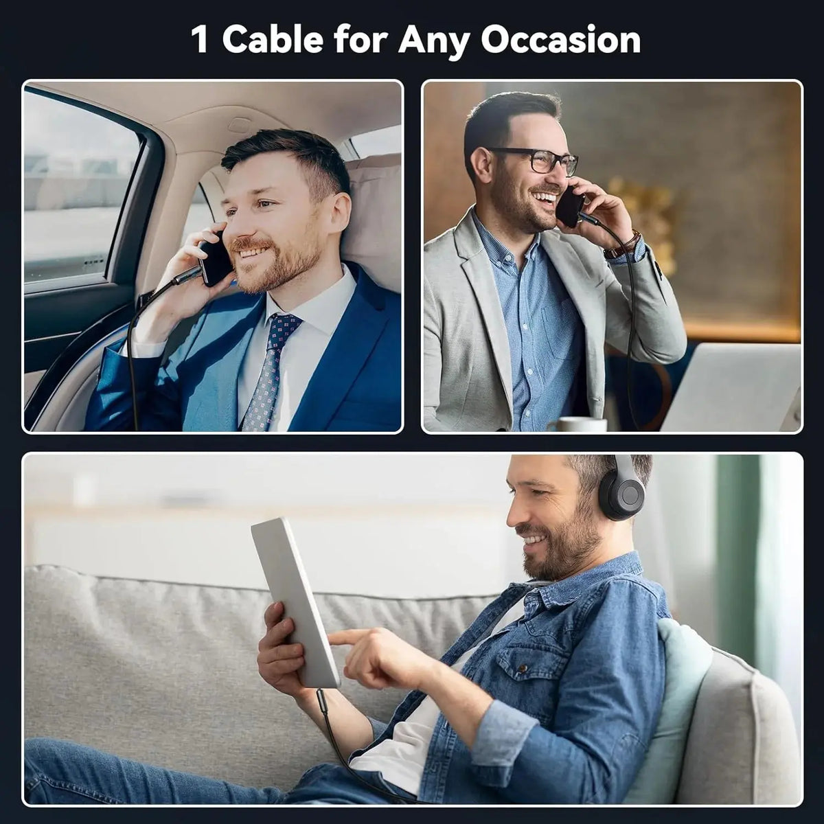 ⚡ 4-in-1 Multi USB Charging Cable – Universal Charging Cable for Multiple Devices Noorvellaa