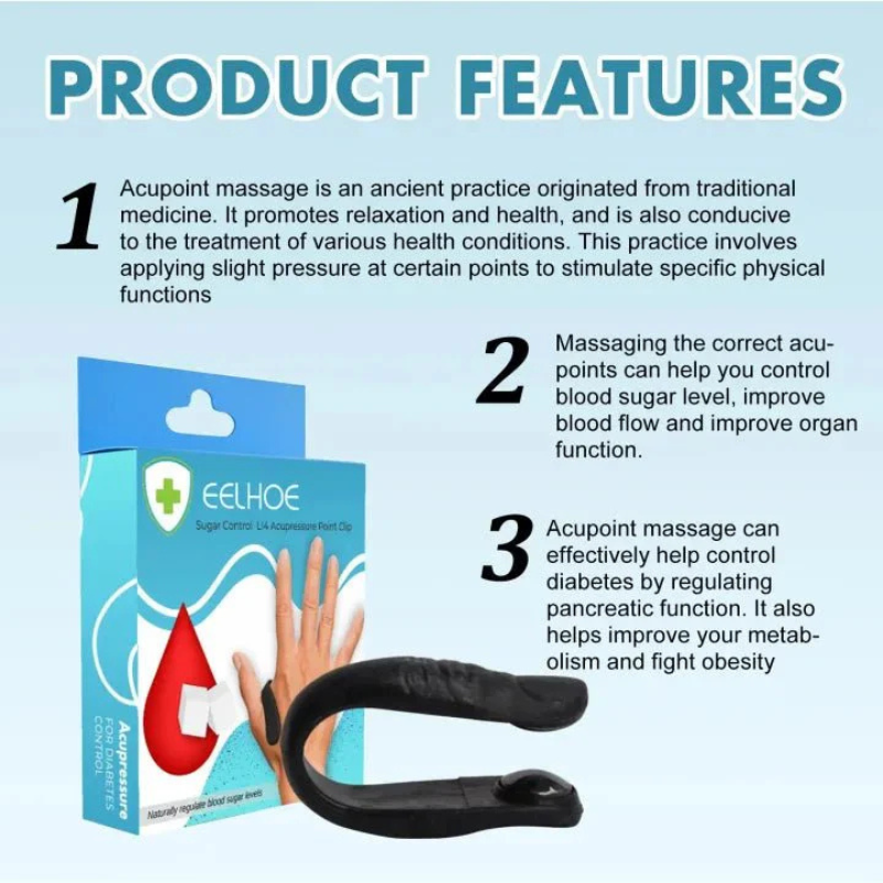 EELHOE LI4 Acupressure Point Clip – Natural Wellness & Stress Relief Support | Reusable Pressure Therapy Clip