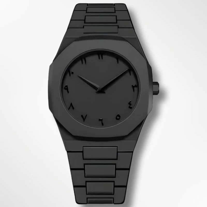 Stainless Steel Arabic Numerals Watch | Elegant Classic Wrist Watch for Men & Women