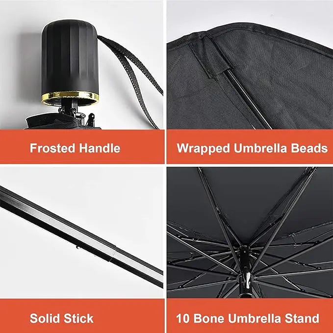Car Windshield Sun Umbrella – Foldable Car Sunshade | UV & Heat Protection Noorvellaa