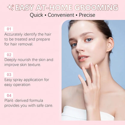Hair Identifier Spray Kit – Hair Visibility Spray with 4 Precision Razors Noorvellaa