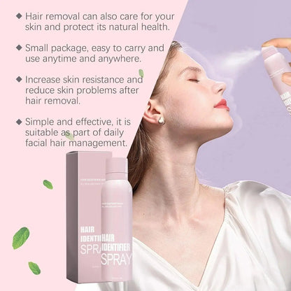Hair Identifier Spray Kit – Hair Visibility Spray with 4 Precision Razors Noorvellaa