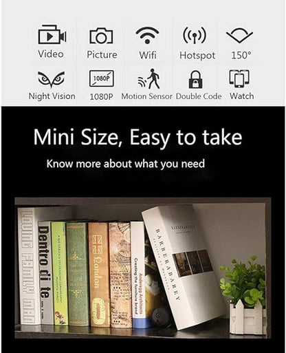 A9 Mini Wireless Security Camera 1080P HD | WiFi Smart Home Monitoring Camera
