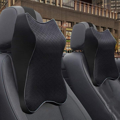 Ergonomic Memory Foam Car Neck Pillow | Adjustable Headrest & Cervical Support Cushion