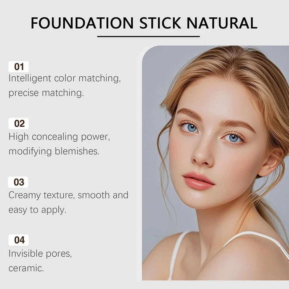 Color Changing Foundation Stick – Ivory White | Shade-Adjusting Formula
