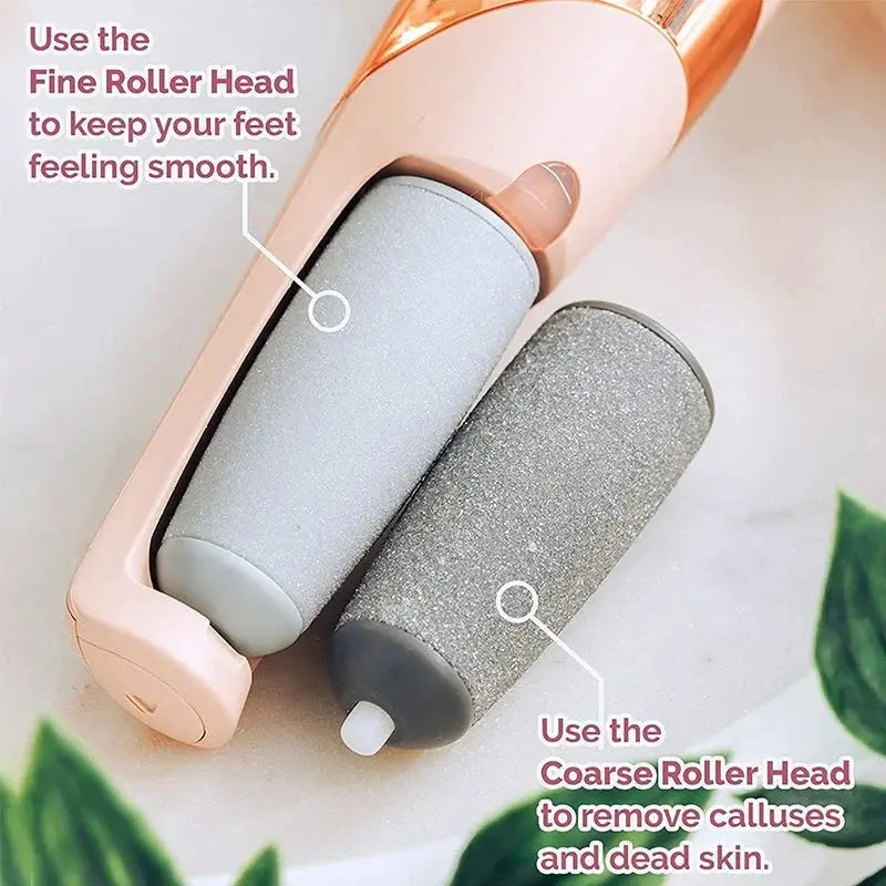 Electric Pedicure Foot File Callus Remover – Rechargeable Foot Care Device Noorvellaa