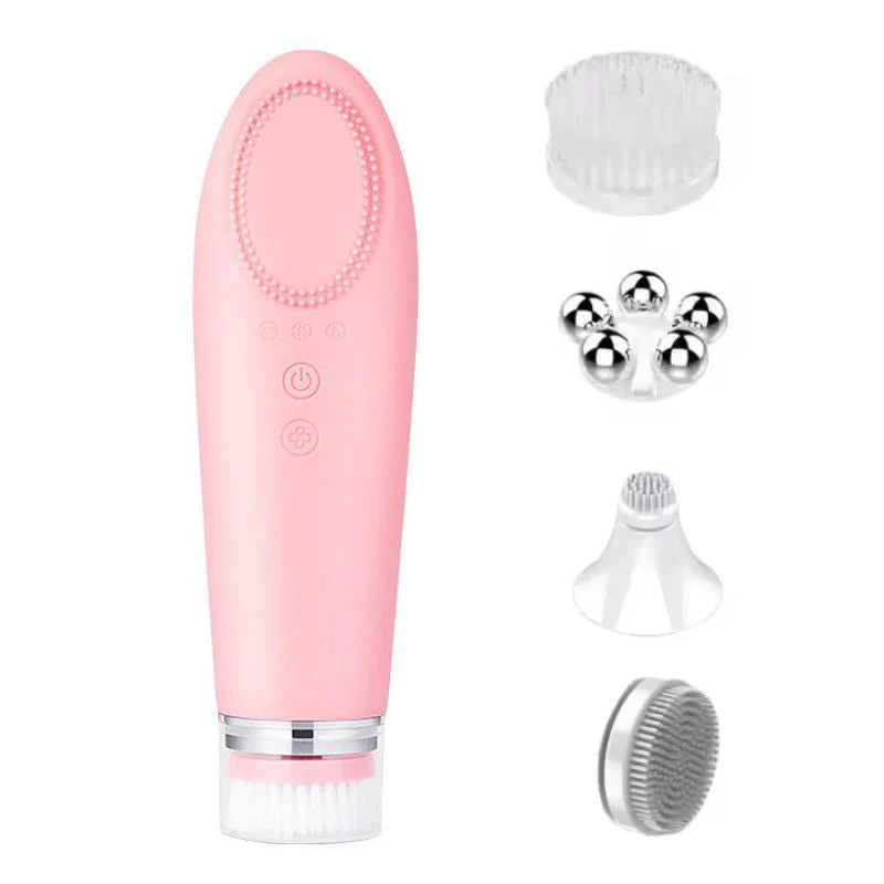 USB Rechargeable Face Massager | 4-in-1 Facial Beauty & Skincare Massage Device