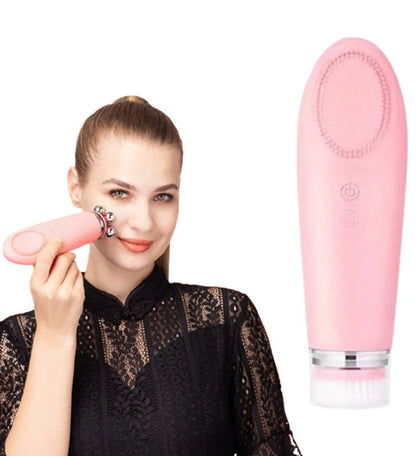 USB Rechargeable Face Massager | 4-in-1 Facial Beauty & Skincare Massage Device