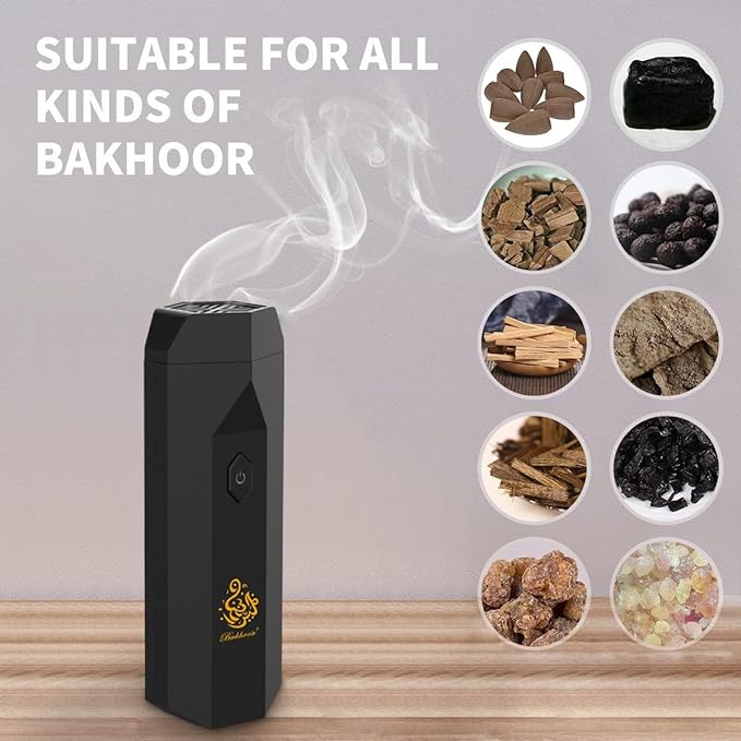 Electric Hair Bakhoor Comb | Portable Arabian Incense Hair Fragrance Burner