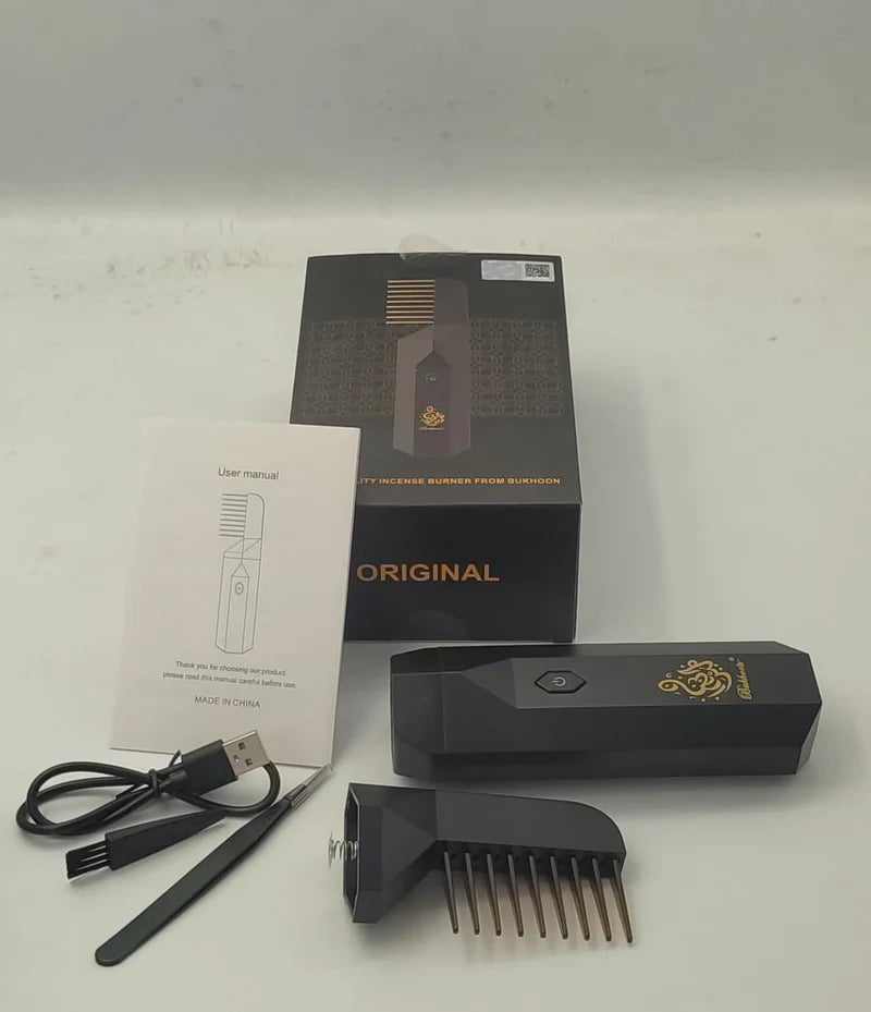 Electric Hair Bakhoor Comb | Portable Arabian Incense Hair Fragrance Burner