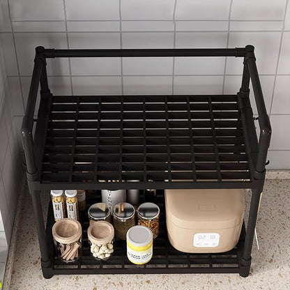 Kitchen Multifunctional Storage Rack | Microwave Stand & Space Saving Organizer Shelf