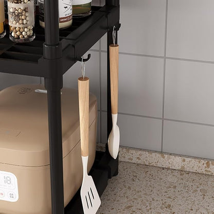 Kitchen Multifunctional Storage Rack | Microwave Stand & Space Saving Organizer Shelf