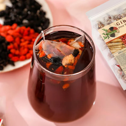 Ginseng Five Treasure Herbal Tea | Traditional Botanical Wellness Tea