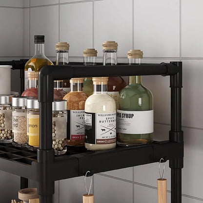 Kitchen Multifunctional Storage Rack | Microwave Stand & Space Saving Organizer Shelf