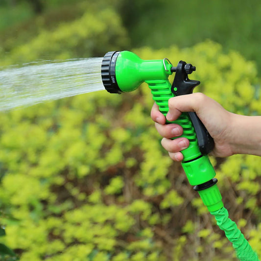 High Pressure Car Wash Water Gun with Telescopic Hose – Expandable Garden & Car Cleaning Pipe (UAE)