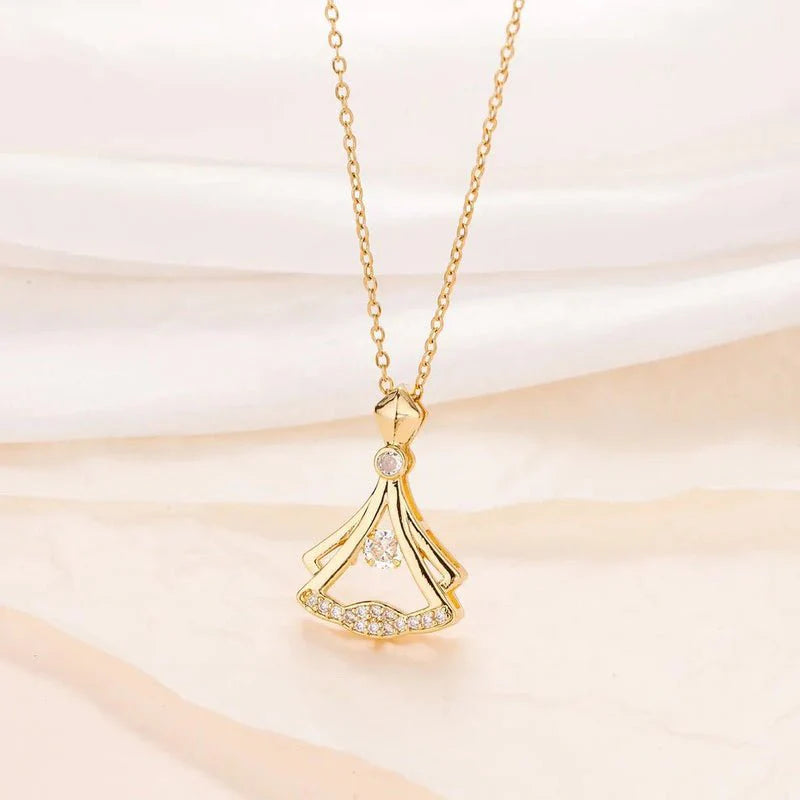 Rhinestone Pendant Necklace for Women | Elegant Sparkling Fashion Jewelry