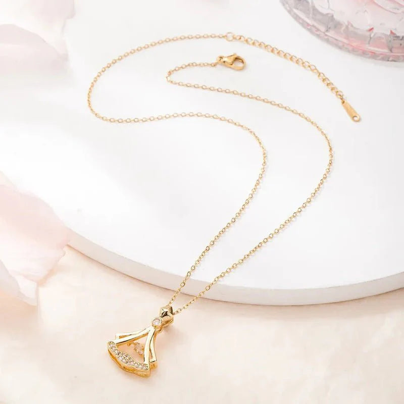 Rhinestone Pendant Necklace for Women | Elegant Sparkling Fashion Jewelry