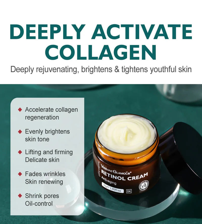 Vibrant Glamour Retinol Face Cream 30g | Smoothing & Renewing Skincare Moisturizer